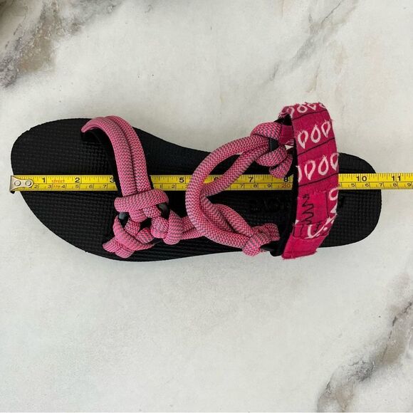 ARIZONA LOVE Trekky Rope Sandal in Pink Rope Size 10 NEW - Picture 15 of 16